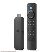 Amazn Streaming Media Player Fire Tv Stick 4k Max (الجيل الثاني) مع جهاز التحكم الصوتي Alexa 16GB أسود