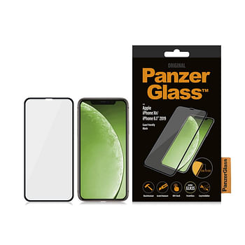 PanzerGlass - Edge to Edge Black Frame Screen Protector for iPhone 11, 6.1-inch.