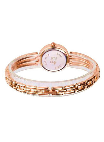 JW Women Bracelet Watch with Stainless Steel Round Dial and Quartz-Rose Gold
