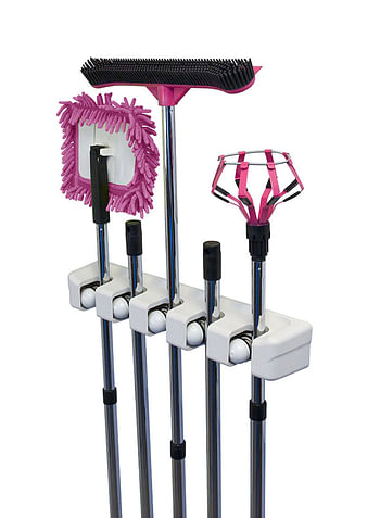 Wall Mounted Mop And Broom Holder Multicolour