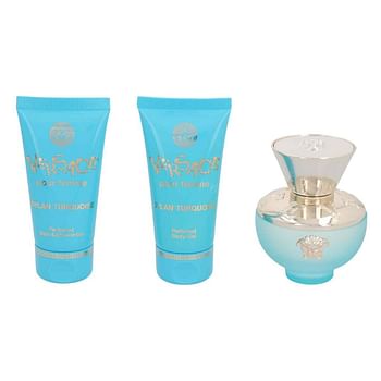 VERSACE POUR FEMME DYLAN TURQUOISE (W) SET EDT 50ML + BATH & SG 50ML + BL 50ML