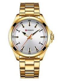 CURREN Men's Stainless Steel Analog Wrist Watch 8320 - 46 mm -Gold