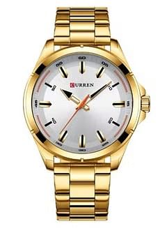 CURREN Men's Stainless Steel Analog Wrist Watch 8320 - 46 mm -Gold