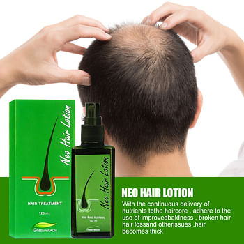 Neo Hair Regrowth Spray Lotion for Men & Women with Natural Herbal Extract Essential Oil | The Savior of Hair Loss - 120 ml