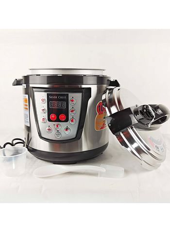 SILVER CREST Electric Pressure Cooker 1300W kitchen Quickly And Efficiently Best Quality Appliance Keep Warm Function 6L Capacity Durable Materials