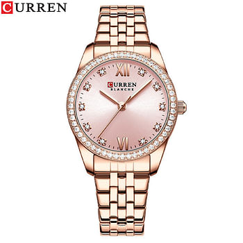 CURREN 9086 Original Brand Stainless Steel Band Wrist Watch For Women  With  Box .