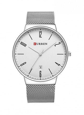 CURREN Men's Water Resistant Stainless Steel Analog Watch 8257 - 40 mm - Silver