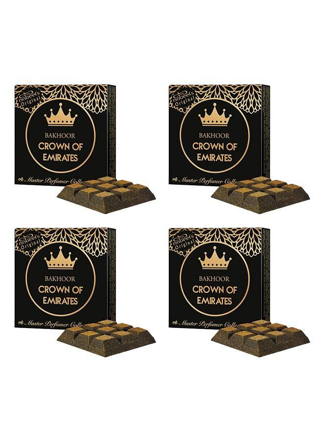 4Pcs Bakhoor Crown of Emirates Incense 40GMS