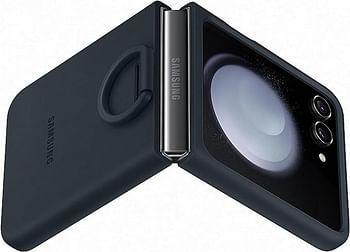 Samsung Galaxy Z Flip5 Silicone Case with Ring, Indigo