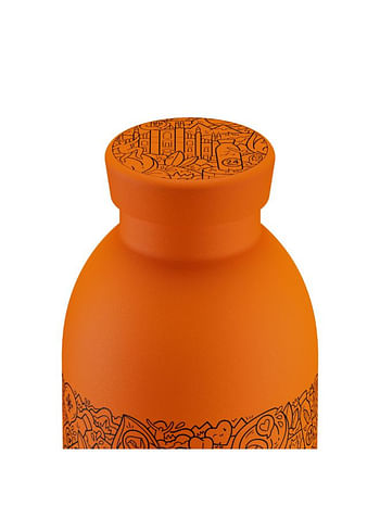 24Bottles Clima FRA Double Walled Stainless Steel Water Bottle - 500ml - Orange