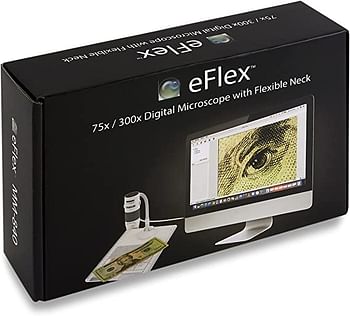 Carson MM-840 eFlex 75-300x USB Digitalmikroskop mit LED, Schwanenhals und Messplatte