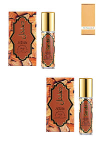 Nabeel Sandal Alcohol Free Roll On Oil Perfume 6ML 2 Pcs