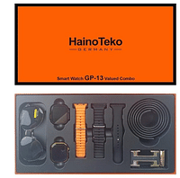 Haino Teko Germany GP-13 Ultra Smart Watch and Series 9 Smart Watch With 3 Pair Strap Sunglass and Leather Belt Combo for Men