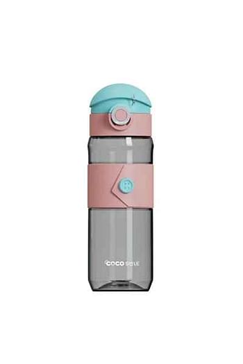 Cocosmile 580ml Silicone Body Button Patterned Comfortable Drinking Tritan Children's Water