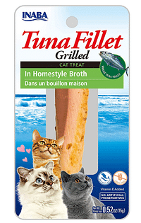 INABA Tuna Fillet Grilled, Cat Treat In Homestyle Broth, 15g