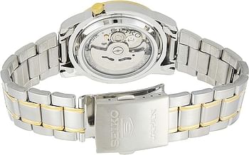 Seiko Men's Automatic Watch, Analog Display And Stainless Steel Strap SNKE54J1