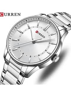 CURREN 8430 Men's Watch Water, Resistant Stainless Steel Quartz Business Wrist Watch