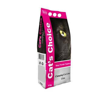 Cat's Choice Bentonite Granules Clumping Cat Litter - Baby Powder 10kg