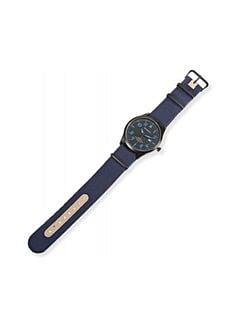 Curren 8268 Canvas Quartz Watch For Men Blue / Black