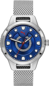 Puma Reset V1 Men's Blue Dial Stainless Steel Analog Watch - P5005