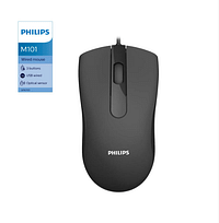 Philips M101 USB Wired Mouse Black