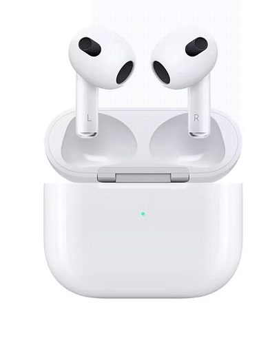 Apple AirPods 2021 (3rd Generation) with Lightning Charging Case White