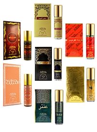 Nabeel 7 Pieces Ultimate Nabeel Alcohol-Free Roll Ons Collection Authentic Arabic Fragrance Oil Perfume Dahn Al Oud, Amiri, Gold 24k, Touch Me, Nasaem, Antar, Jannet El Firdaus 6 ML