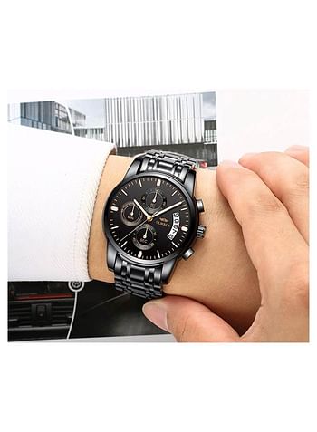 Olmeca 0826 Waterproof Chronograph Fashion Stainless Steel Watch