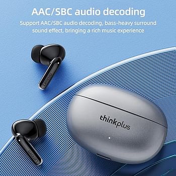 Lenovo XT88 TWS Bluetooth 5.1 Earphone Wireless Earbuds HiFi Stereo Bass ENC Noise Reduction, Black