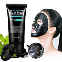 Mabox Deep Clean Blackhead Removal Mask | Bamboo Charcoal Black Mask | Deep Cleansing Peel Off Mask | Pores, Acne Treatment and Oil Control | Skin Tightening Mask