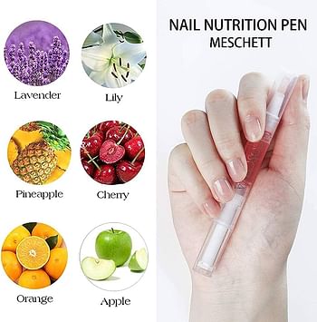 Nail Nutritious Oil Pen Fruit Flower Smell Nail Art Treatment Nutritious Oil Nail Repair Finger Toe Cuticle Soften Dead Skin Repair Manicure Care