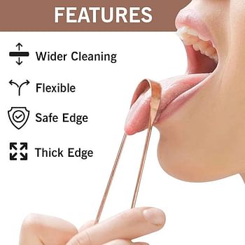 Generic Tongue Cleaners Copper (Pack of 05) Tongue Cleaner