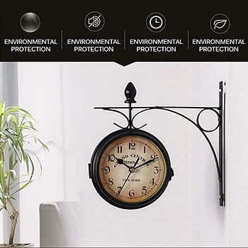 European Style Double Sided Vintage Wall Clock | Home Décor