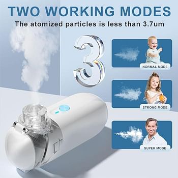 Portable Cool Mist Vaporizer for Adults Kids Daily Home Use ZH-N3 White