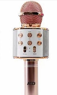 Karaoke Wireless Microphone with Speaker ASD-178(ROSE GOLD)