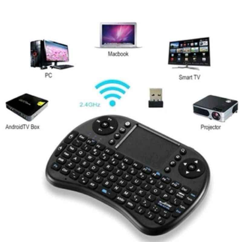 Wireless RC-Keyboard With Touchpad Black