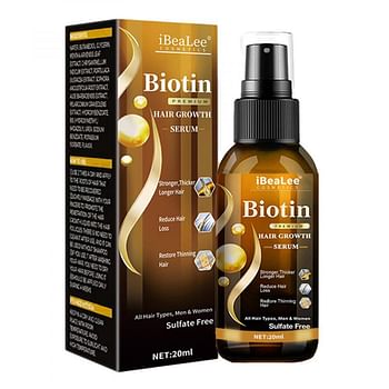 Biotin Hair Growth and Anti Hair Loss Serum - Hair Care Essential Multivitamin's Spray - 20 ml