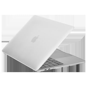 جراب Case-mate Snap-On Apple Macbook Pro 13 "2020 - غطاء شفاف مقاوم للصدمات وحماية من الخدش ، شعار Apple شفاف مع غطاء لوحة المفاتيح- شفاف