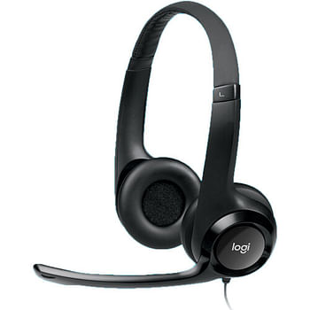 Logitech Headphone H390 USB Computer (981-000014) Black