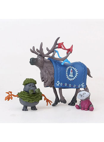 10 قطع من شخصيات الحركة الثلجية لعيد الميلاد على شكل كعكة كرتونية مجموعة توبر لتزيين المنزل ألعاب صغيرة للأطفال مستلزمات الحفلات