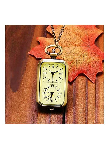 Yash Double Time Display Quartz Pocket Watch