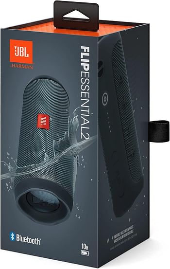 JBL JBLFLIPES2 Flip Essential 2 Portable Waterproof Bluetooth Speaker, Black