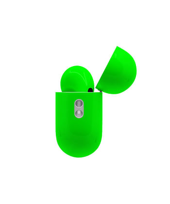 Apple Airpods Pro (2nd Generation) Customized By Caviar Glossy Neon Green