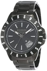 ساعة فيرسوس فيرساتشي خريف وشتاء 20 أنالوج مينا سوداء للرجال- VSPET0519
