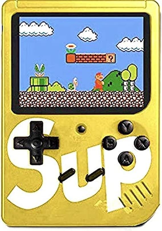 Sup Game Box 400 in 1 Games Retro Portable Mini Handheld Game Console 3.0 Inch Kids Game Player (Yellow)