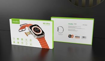 Modio 4G Ultra 2.2 Inch HD Display Smart Watch (Gold)