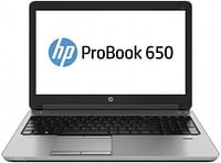 HP ProBook 650 G1- 15.6 Inch HD Display - 4th Gen Core I7 4610M 3.0GHz -8GB Ram-256GB SSD-DVD Super multi Drive- Full Size Numeric keyboard-Win 10 Pro licensed - Black