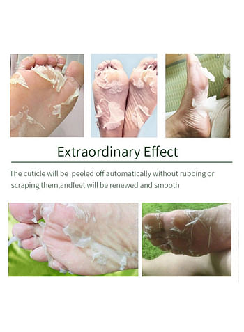 Foot Peeling and Exfoliating Mask, Dead Skin Removing Sock - Olive