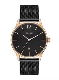 CURREN Men's Water Resistant Analog Wrist Watch 8231 - 42 mm - Black