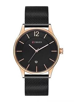 CURREN Men's Water Resistant Analog Wrist Watch 8231 - 42 mm - Black